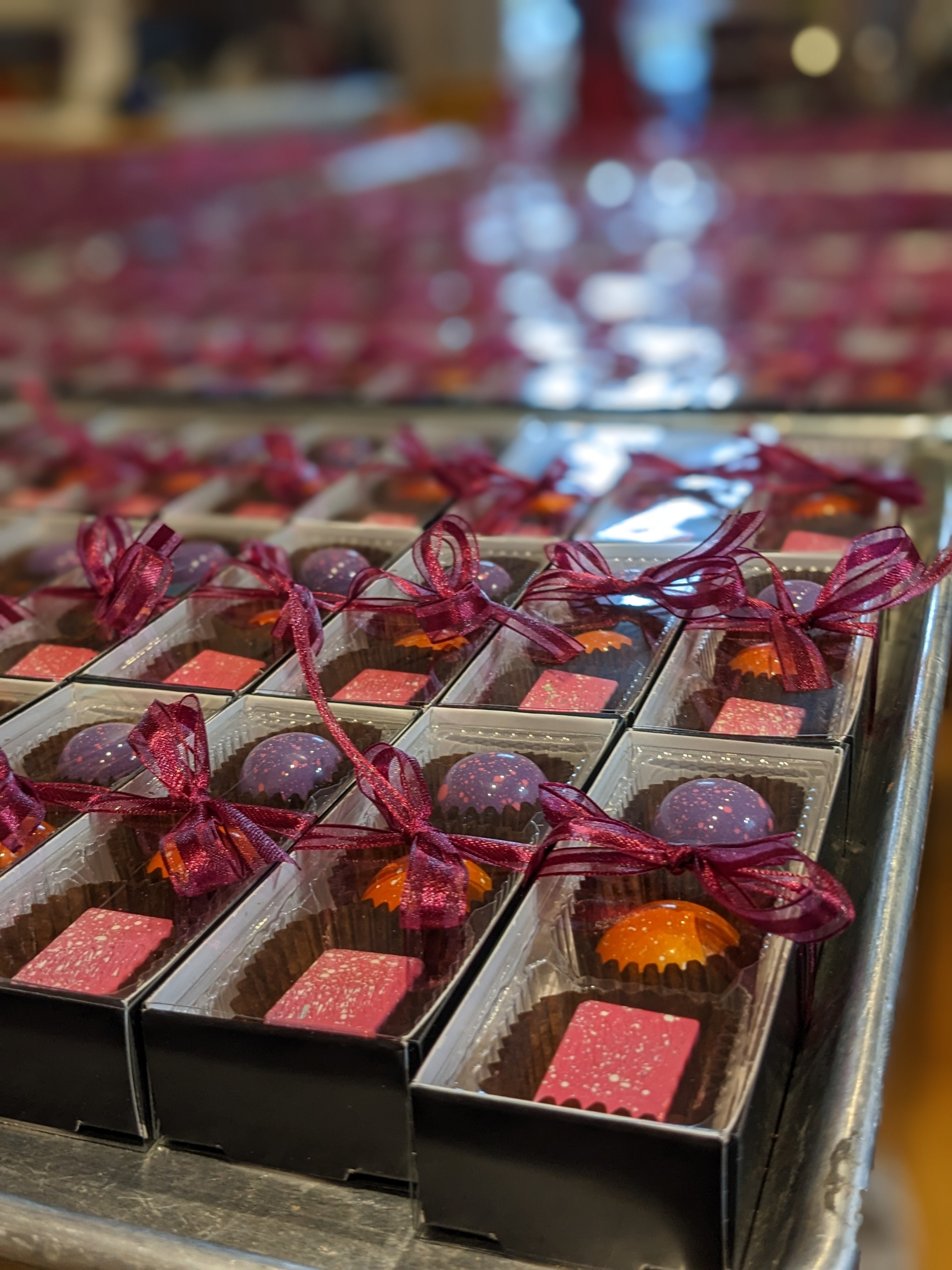 Boitier de chocolats fins